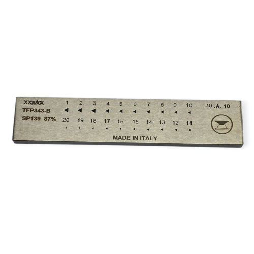 טבלת משיכה משולשת - 20 מידות 1-3 מ"מ - SP 139 87% #TFP343-B - CHINETTI איטליה