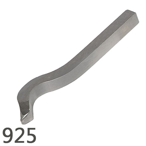 חותמת לכסף 925 - גובה 0.6 מ"מ - מוט מרובע מכופף 8 * 8 מ"מ תוצרת USA