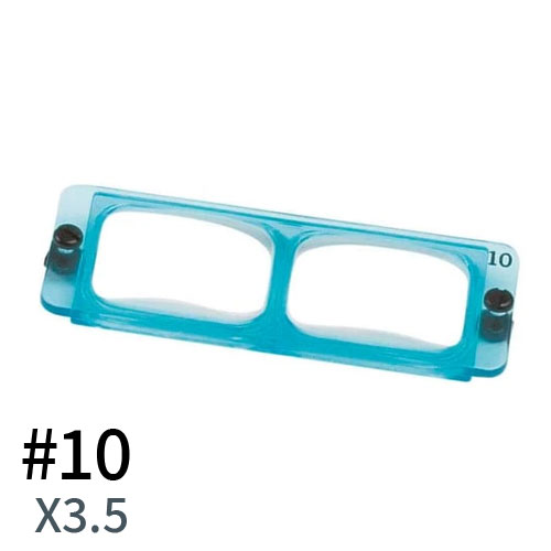 פלטת עדשה לאופטיויזור - מספר 10 - הגדלה X3.5 מרחק עבודה כ - 10 ס"מ