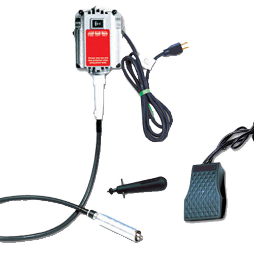 מנוע תלוי קומפלט 18,000 סל"ד 230 W (מרובע דגם SR) ידיתן חיבור אמריקאי 0-4 מ"מ עם מפתח .כיוון סיבוב