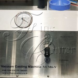 מכונת יציקת ואקום שולחנית VCM6-V משולבת תא ואקום לגבס - מנגנון יציקת סופר קאסט   - תוצרת ישראל