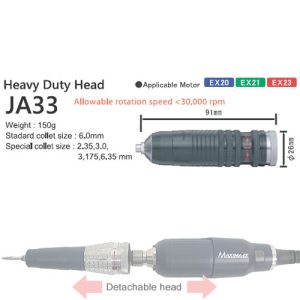 ראש ידיתן מיקרומנוע מאסיבי פוטר 6.0 מ"מ (אופציונלי 2.35, 3.0, 3.175, 6.35 מ"מ) Maxima EX JA33 - יפן