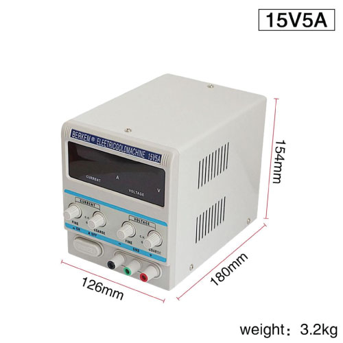 מקור זרם - עד 15V / 5A (לציפוי גלווני)