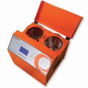 תחנת ציפוי גלווני 2 תאים - מודולרי 1 או 2 ליטר 12V 10A (עמדה אחד -חימום ועירבוב) אנודה טיטניום ונירוסטה BERKEM איטליה