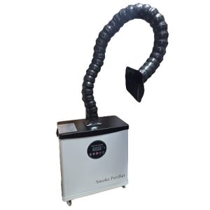 שואב אבק ועשן רצפתי מקצועי 150W עם צינור מתכוונן - 3 שכבות סינון פיקוד דיגיטלי