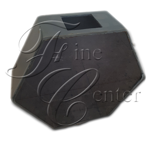 תוף משושה 11 ליטר PVC (לטרומל משושה)