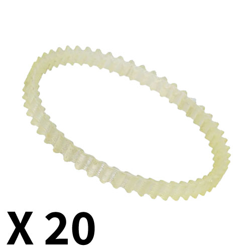 טבעת גומי צהוב עם שיניים D63 * 6 לטרומל מסתובב - 20 יחידות
