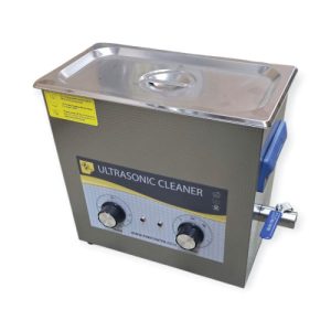 אמבט אולטרסוני אנלוגי 6.5 ליטר 180W - טיימר 0-20 דקות - טמפרטורה 0-80C - מיכל 150*155*300 מ"מ