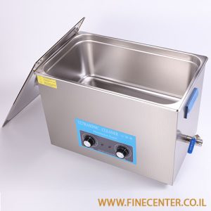 אמבט אולטרסוני אנלוגי 22 ליטר 480W - טיימר 0-20 דקות - טמפרטורה 0-80C - מיכל 150*300*500 מ"מ