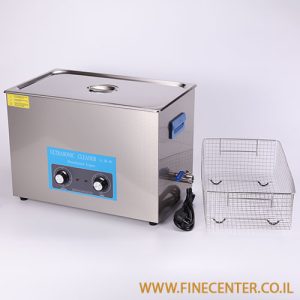 אמבט אולטרסוני אנלוגי 30 ליטר 600W - טיימר 0-20 דקות - טמפרטורה 0-80C - מיכל 200*300*500 מ"מ