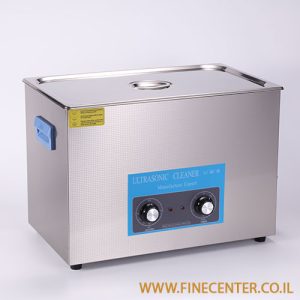 אמבט אולטרסוני אנלוגי 30 ליטר 600W - טיימר 0-20 דקות - טמפרטורה 0-80C - מיכל 200*300*500 מ"מ