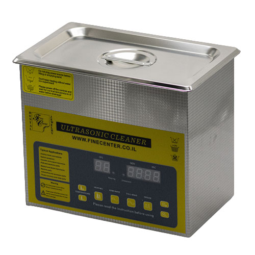 אמבט אולטרסוני דיגיטלי רב תכליתי 3.2 ליטר 120W - טיימר 1-99 דקות - טמפרטורה 0-80C - מיכל 100*140*240 מ"מ