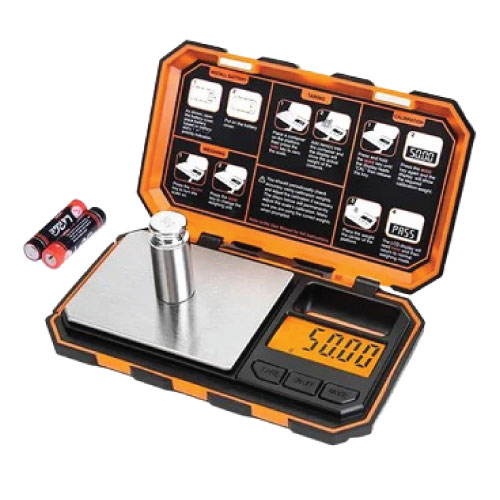 משקל נייד מקצועי FUZION עד 200 גרם דיוק 0.01 גרם - הפעלת סוללות AAA*2 (לא כלול) - באריזה קשיחה