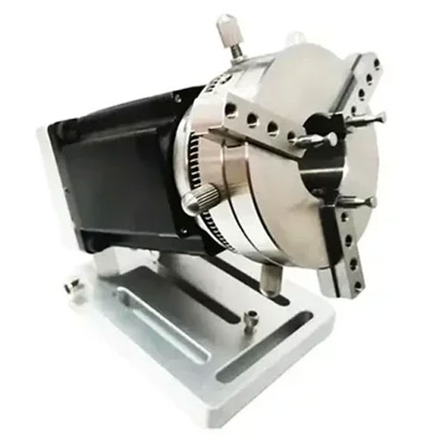 מתקן אחיזה סיבובי (rotary ) למכונת סימון / חיתוך לייזר
