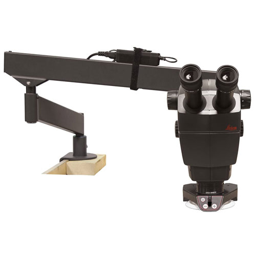 מיקרוסקופ Leica A60 עדשה 0.63 + תאורה סטנד Flex-Arm מתכוונן GRS
